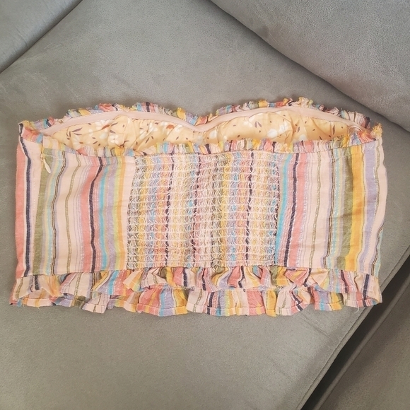 Anthropologie | Pilcro Rainbow Smocked Top size S - Picture 5 of 8